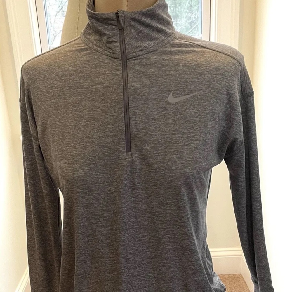 Nike running dri fit heather Gray pullover women's